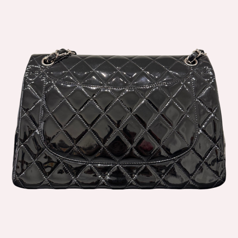 Chanel Timeless Lace Leather Double Flap Bag